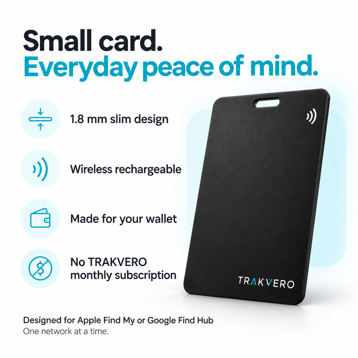 TRAKVERO Smart Tracker Card
